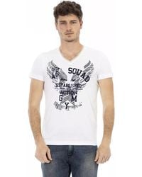 TRUSSARDI ACTION - White Cotton Men's T - Lyst
