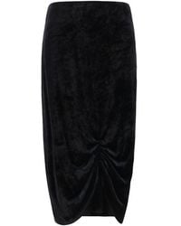 Valentino Garavani - Black Viscose Long Skirt - Lyst