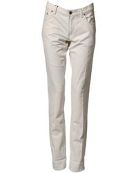 Dolce & Gabbana - Cotton Skinny Denim Trouser Jeans - Lyst