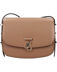 Jimmy Choo - Crossbody Bags Leather/Biscuit - Lyst