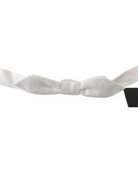 Dolce & Gabbana - 100% Silk Slim Adjustable Neck Papillon Tie - Lyst