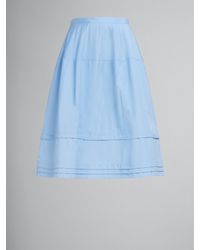 Marni - Blue Fibres Midi Skirt - Lyst