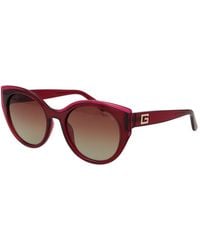 Guess - Pink Plastic Sunglasses - Lyst