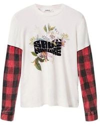 Desigual - Cotton Long Sleeve T-Shirt - Lyst