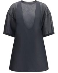Balenciaga - Black Wool Oves Aries Casual Dress - Lyst
