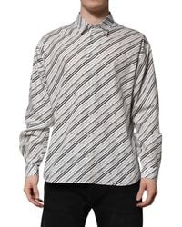 Dolce & Gabbana - Striped Long Sleeves Formal Shirt - Lyst