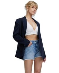 Gas - Blue Denim Shorts - Lyst