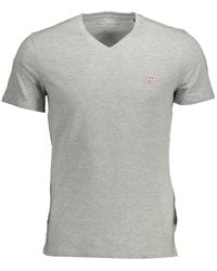 Guess - Gray Cotton Men Tshirt - Lyst