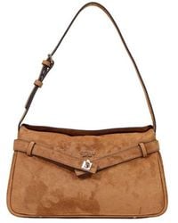 Guess - Brown Polyester Handbag - Lyst