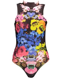 Desigual - Black Polyester Bodysuit - Lyst