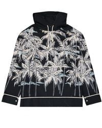 Palm Angels - Hooded Printed Shirt - Lyst