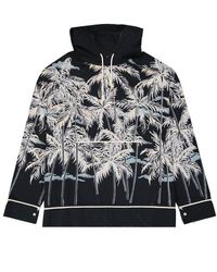Palm Angels - Hooded Printed Shirt - Lyst