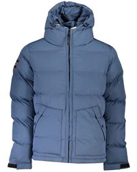 Napapijri - Blue Polyester Men Jacket - Lyst