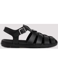 Prada - Black Soft Project Acetate Sandals - Lyst