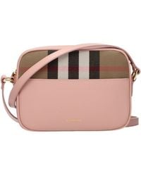 Burberry - Pink Leather Crossbody Bag - Lyst