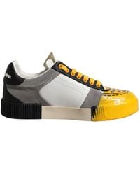 Dolce & Gabbana - Leather Dna Low Top Sneakers Shoes - Lyst