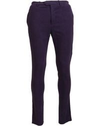Bencivenga - Purple Pure Cotton Tapered Mens Pants - Lyst