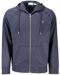 Timberland - Blue Cotton Men's Sweatshirt - Lyst