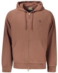 Timberland - Brown Cotton Sweatshirt - Lyst