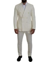 Dolce & Gabbana - Elegant Off Silk-Blend Suit - Lyst