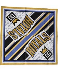 Dolce & Gabbana - Dg Royals Square Foulard 50Cm X 50Cm Scarf - Lyst