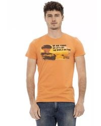 TRUSSARDI ACTION - Orange Cotton Men T - Lyst