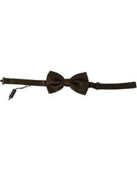 Dolce & Gabbana - Polka Dots Silk Adjustable Neck Papillon Bow Tie - Lyst
