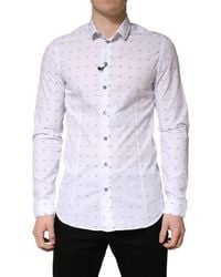 Patrizia Pepe - Cotton Slim Fit Collared Dress Shirt - Lyst