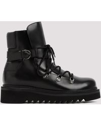 Ferragamo - Black Leather Elimo Boots - Lyst