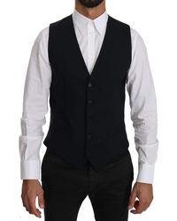 Dolce & Gabbana - Dolce Gabbana Wool Waistcoat Formal Gilet Vest - Lyst