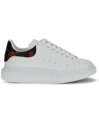 McQueen - White Calf Leather Bos Taurus Low Top Sneakers - Lyst