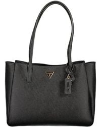 Guess - Black Polyurethane 's Bag - Lyst