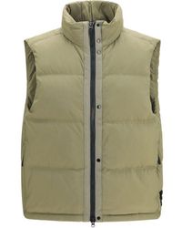 Stone Island - Bicolor Polyamide Sleeveless Jacket - Lyst