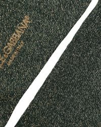 Dolce & Gabbana - Dark Green Viscose Logo Mid Calf Accessory Socks - Lyst
