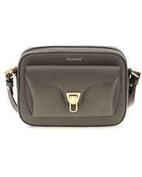 Coccinelle - Brown Calf Leather Bos Taurus Shoulder Bag - Lyst