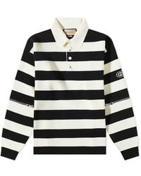Gucci - Catwalk Look 50 Striped Knitted Polo Shirt - Lyst