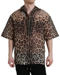 Dolce & Gabbana - Leopard Button Down Casual Shirt - Lyst