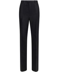 Gucci - Black Silk Dress Pants - Lyst