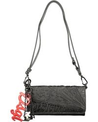 Desigual - Black Polyurethane 's Wallet - Lyst