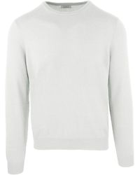 Malo - Wool And Cashmere Round Neck Sweater - Lyst