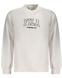 Fila - Bianco Cotton Men's Sweatshirt - Lyst
