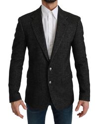 Dolce & Gabbana - Plaid Check Slim Fit Jacket Blazer - Lyst