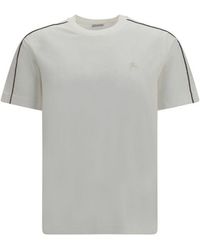 Burberry - White Cotton T - Lyst
