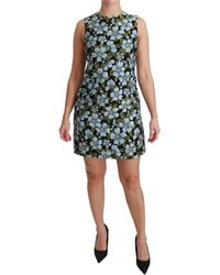 Dolce & Gabbana - Floral Brocade Gown Shift Dress Multicolor Dr2513 - Lyst