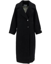 Ganni - Long Bouclã Coat For - Lyst