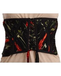 Dolce & Gabbana - Elegant Silk Corset Belt Top - Lyst