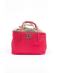 Byblos - Elegant Fabric And Patent Shopper Tote - Lyst