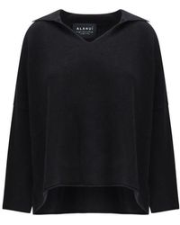 Alanui - Black Cashmere Sweatshirt - Lyst