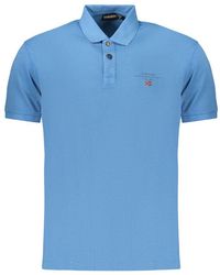 Napapijri - Azzurro Cotton Men Polo - Lyst