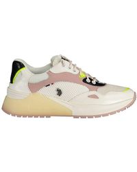 U.S. POLO ASSN. - White Eco Suede Sneaker - Lyst